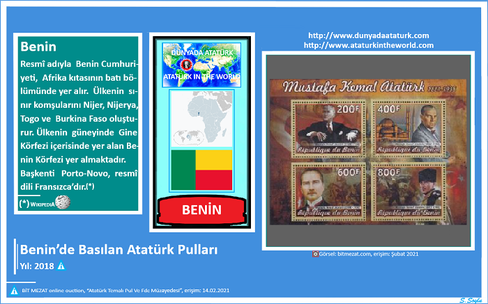 Dünyada Atatürk: Benin Atatürk Pulu