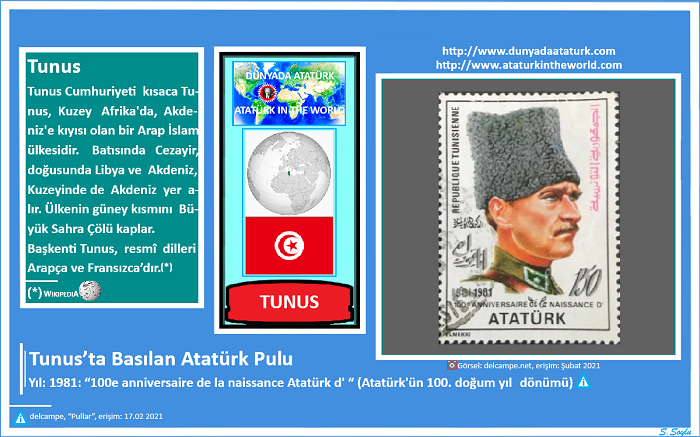 Dünyada Atatürk: Tunus Atatürk Pulu