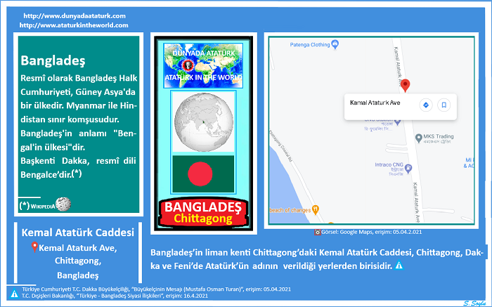 Dünyada Atatürk: Bangladeş-Chittagong, Kemal Atatürk Caddesi