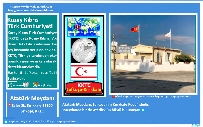 Dünyada Atatürk: KKTC-Lefkoşa, Kırıkkale Köyü Atatürk Meydanı