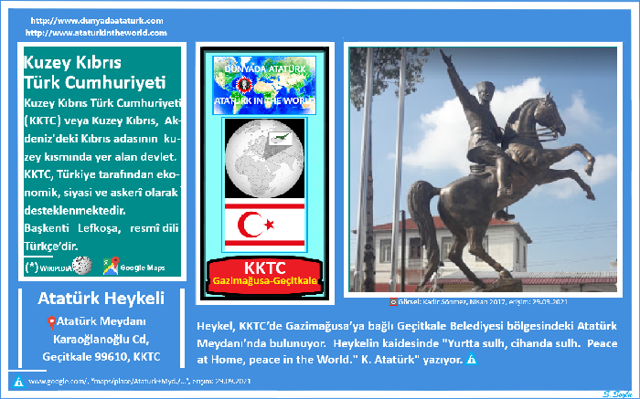 Dünyada Atatürk: KKTC-Gazimağusa (Geçitkale), Atatürk Heykeli