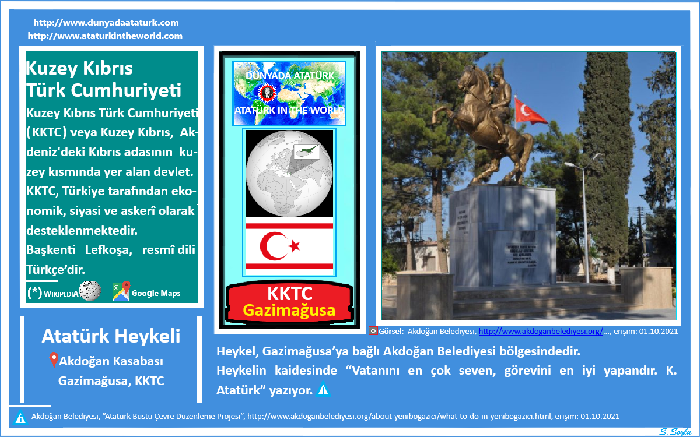 Dünyada Atatürk: KKTC-Gazimağusa (Akdoğan), Atatürk Heykeli