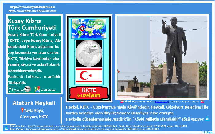 Dünyada Atatürk: KKTC-Güzelyurt (Yaya), Atatürk Heykeli