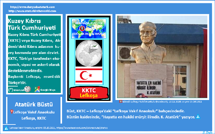 Dünyada Atatürk: KKTC-Lefkoşa, Vakıf Anaokulu Atatürk Büstü