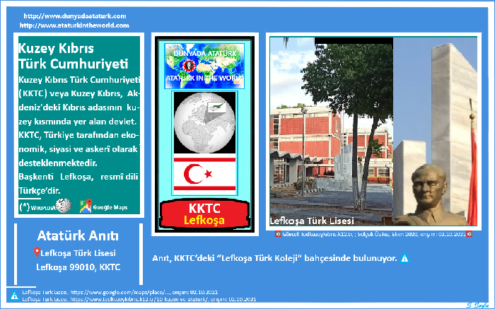 Dünyada Atatürk: KKTC-Lefkoşa, Lefkoşa Türk Lisesi Atatürk Büstü