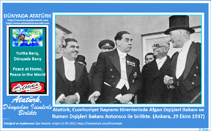 Atatürk, Dünyadan İsimlerle Birlikte